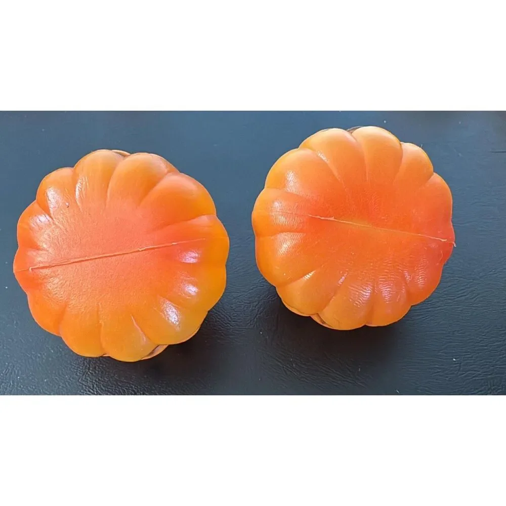 8 Vintage Pumpkin Halloween String Light Covers Replacement  Hard Plastic